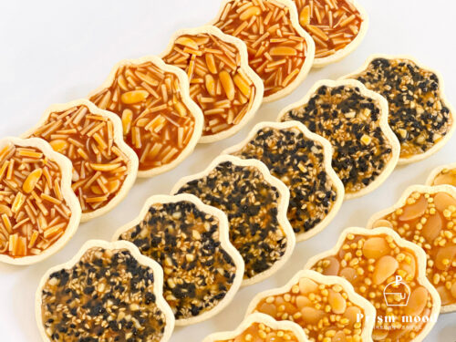 견과 모나카 모형 질감 표현