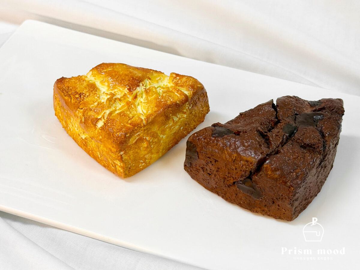 밀크 초코 스콘 모형 디테일