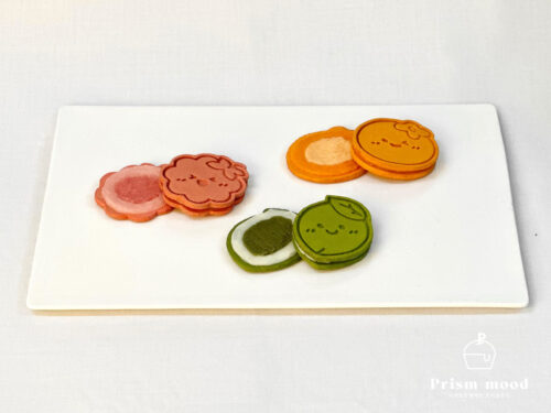 캐릭터 잼 쿠키 모형 제작 예시