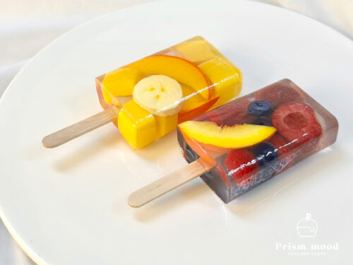 과일 아이스크림 모형 전체 형태 이미지