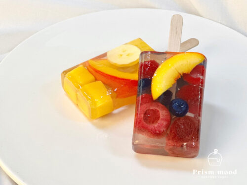 과일 아이스크림 모형 디테일