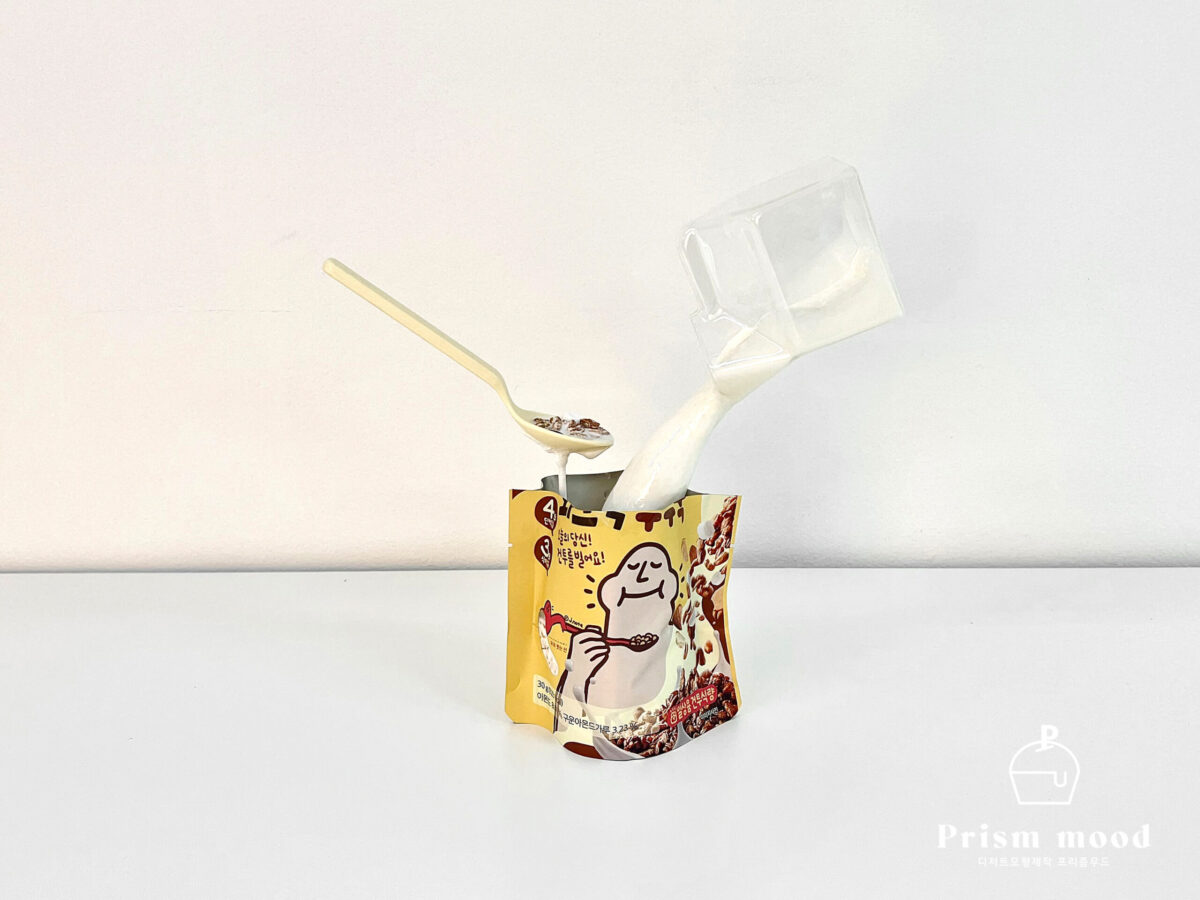 시리얼 밀크 모형