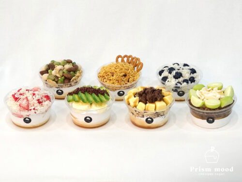 그릭 요거트 모형 제작 예시