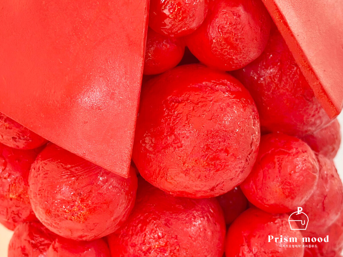 대형 트리 아이스크림 케이크 모형 행사 연출용 질감 표현