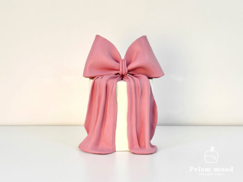 리본 케이크 오브제 모형 행사 연출용 제작 예시