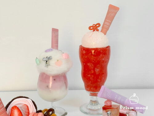 뷰티 팝업 음료 디저트 모형 행사 공간 연출용 전체 형태