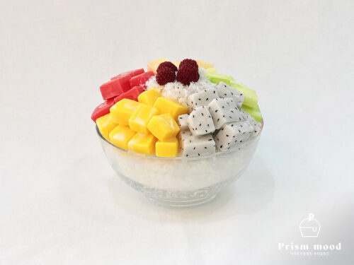 과일 빙수 모형 제작 예시