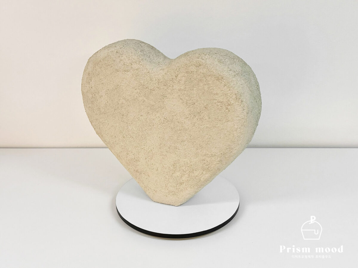스톤 하트 조형물 모형 행사 공간 연출용 전체 형태