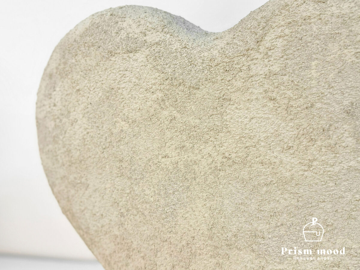 스톤 하트 조형물 모형 팝업 행사 연출용 전체 이미지