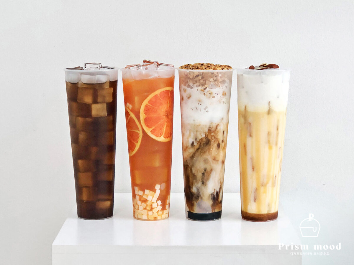 커피 에이드 음료 모형 제작 예시