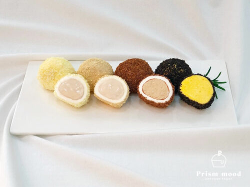 인절미 찹쌀떡 모형 제작 예시