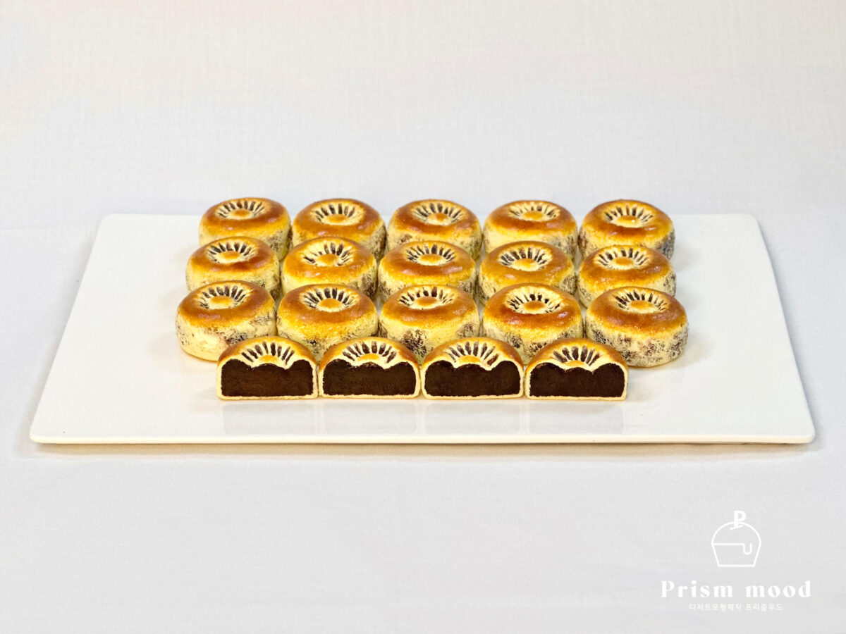 전통 팥 화과자 모형 제작 예시