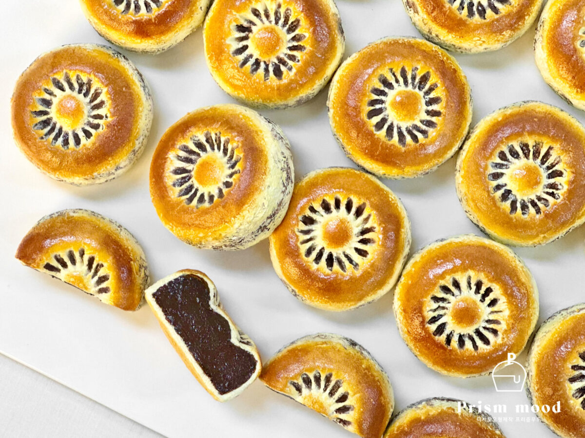 전통 팥 화과자 모형 전체 형태 이미지