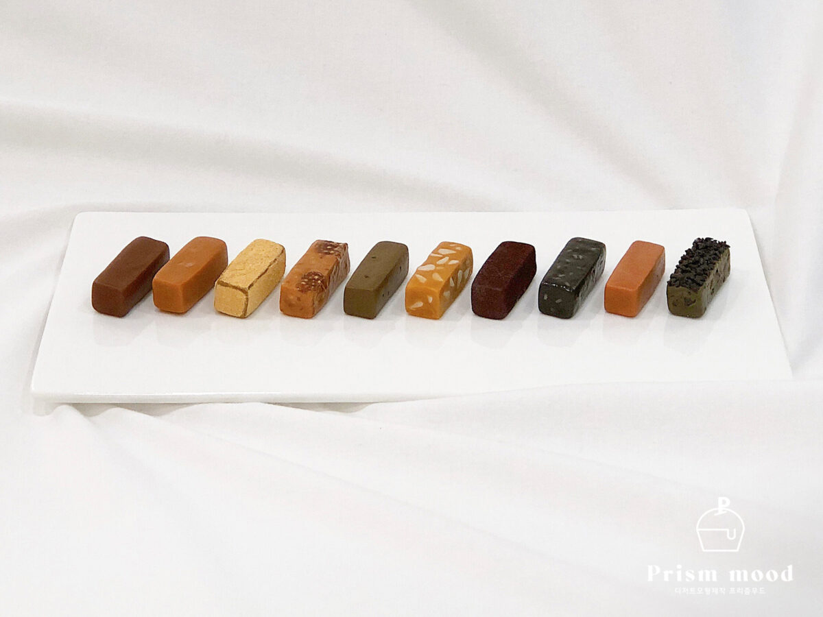 카라멜 모형 제작 예시