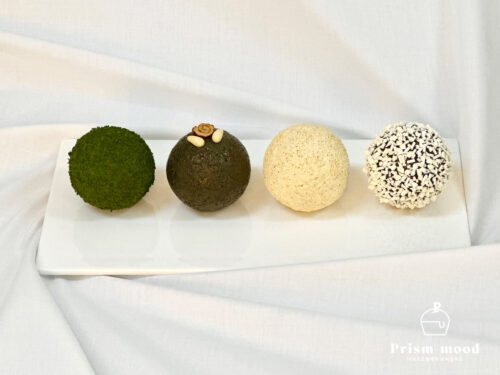 한식 경단 떡 모형 제작 예시