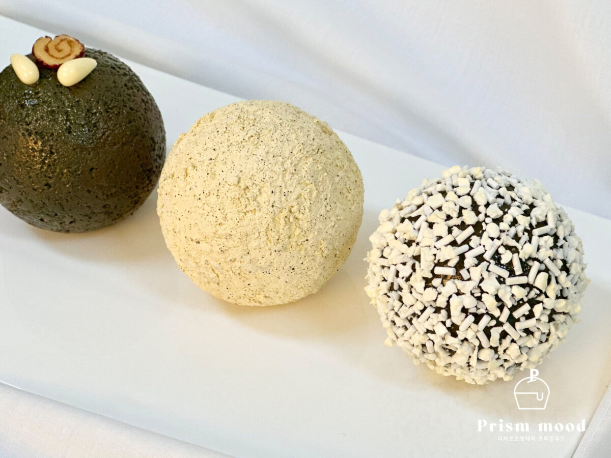 한식 경단 떡 모형 디테일