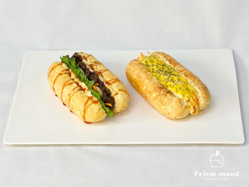 반미 바게트 샌드위치 모형 제작 예시