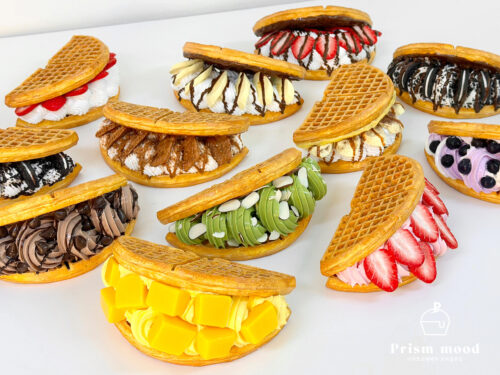 아이스크림 와플 모형 전체 형태