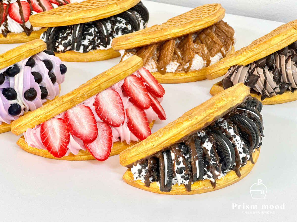 아이스크림 와플 모형 디테일