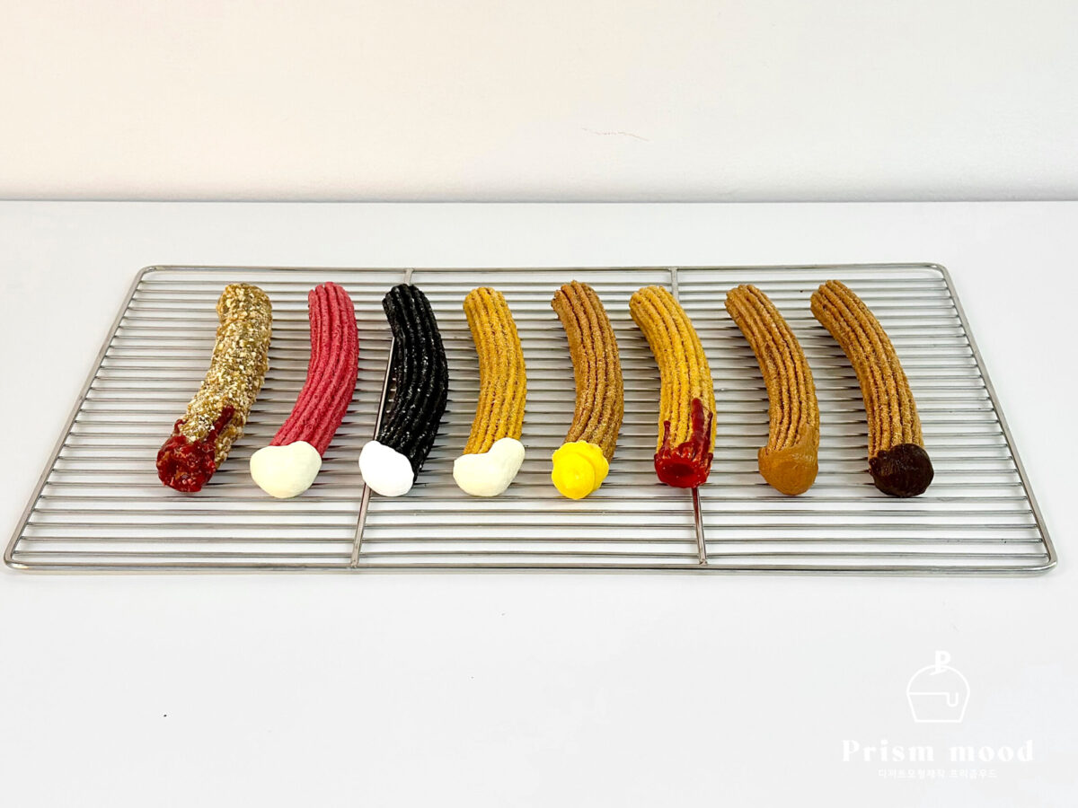 잼 토핑 츄러스 모형