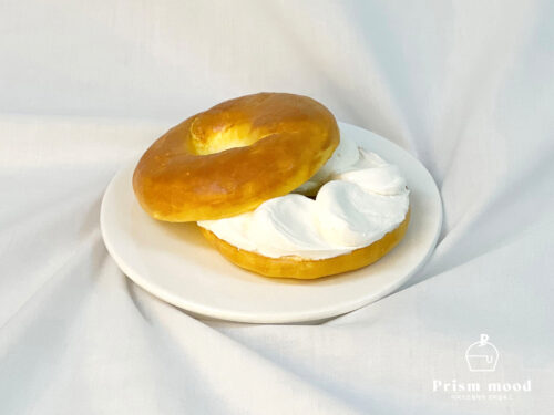 크림치즈 베이글 모형 제작 예시