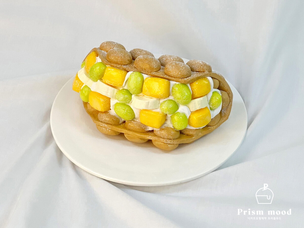 홍콩와플 모형 제작 예시