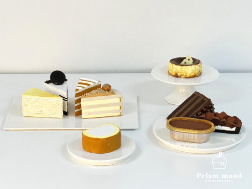 골든브라운 케이크 모형 제작 예시