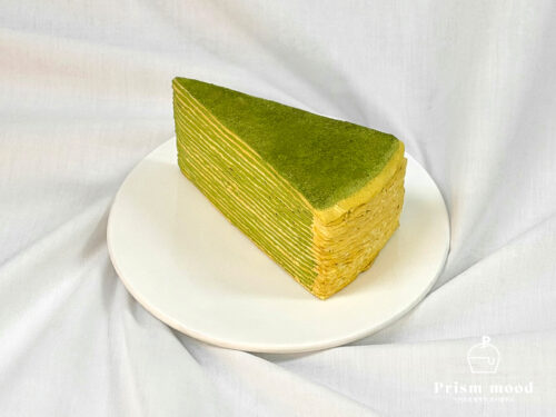 녹차크레이프 케이크 모형 전체 형태