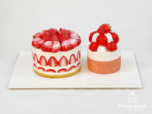 레이어드 밀크 시리얼 음료 모형 제작 예시