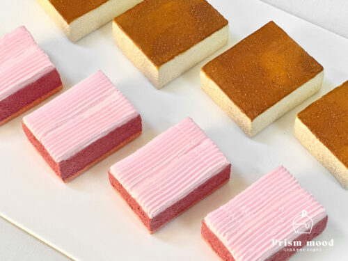 산딸기 쌀 미니케이크 모형 전체 형태 이미지