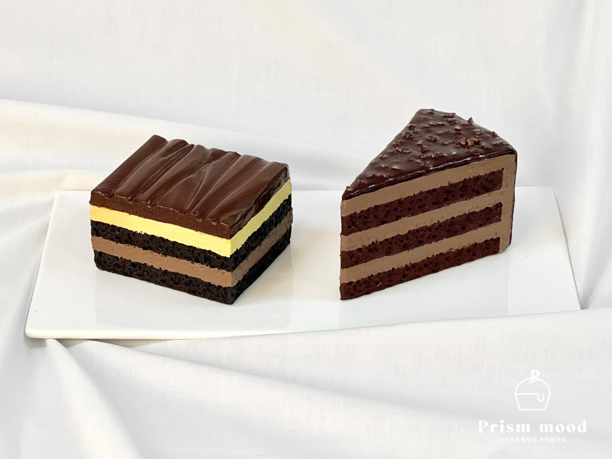 헤이즐넛 초코 케이크 모형