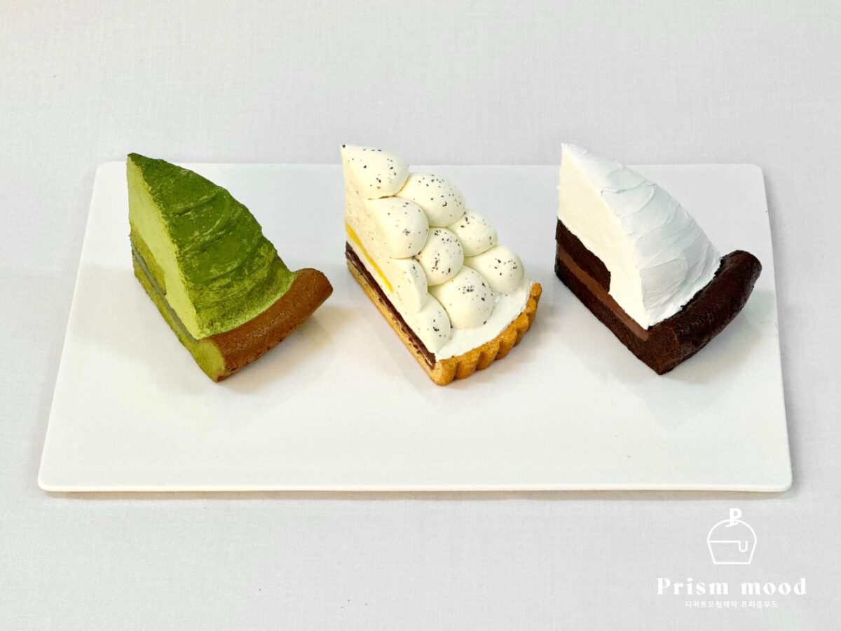 얼그레이 레몬타르트 쇼콜라 그린티 모형 전체 형태